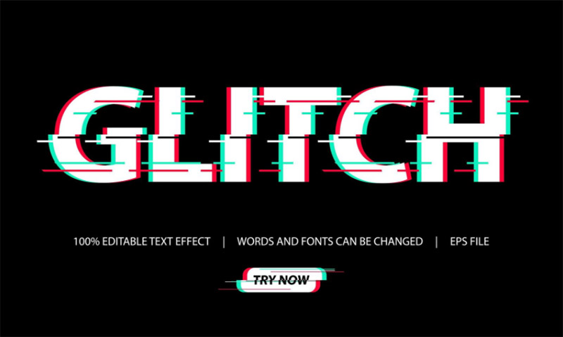 Glitch Effect Text