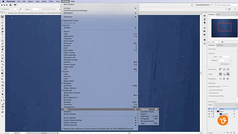 Working with text in Illustrator
