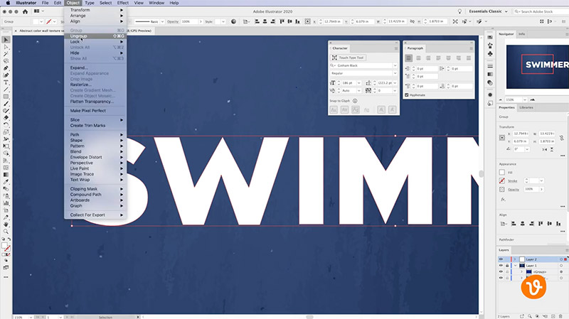 Working with text in Illustrator
