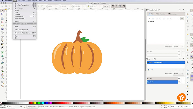 How to Export Image from Inkscape for PowerPoint