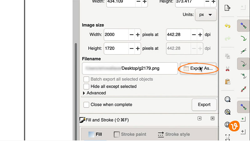 How to Export Image from Inkscape for PowerPoint