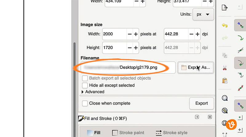 How to Export Image from Inkscape for PowerPoint