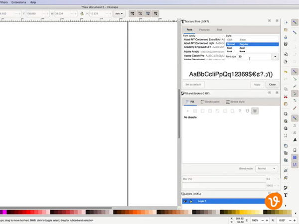 edit ai text in inkscape