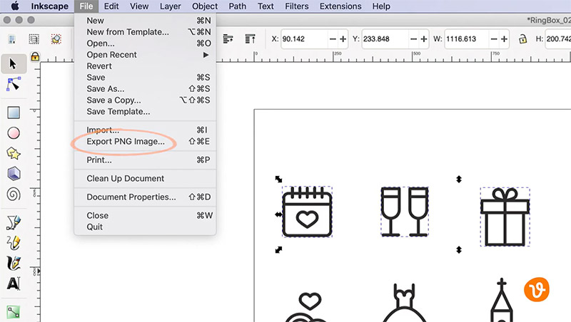 How To Save A Transparent PNG with Inkscape 