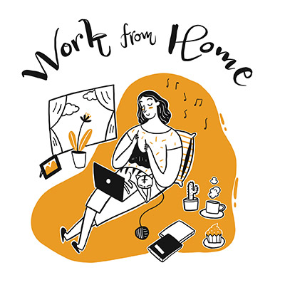 Work from Home Vector