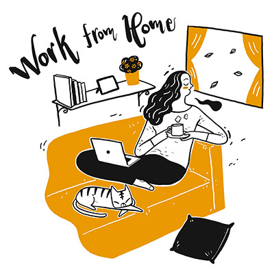 Work from Home Vector