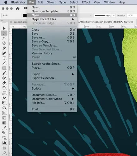 What is an AI File? This screenshot shows an AI file being opened in Illustrator