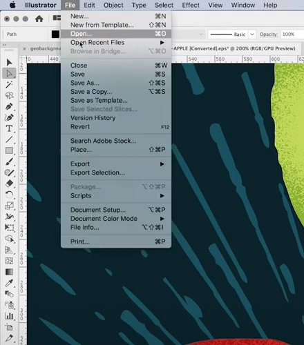 Open EPS in Illustrator