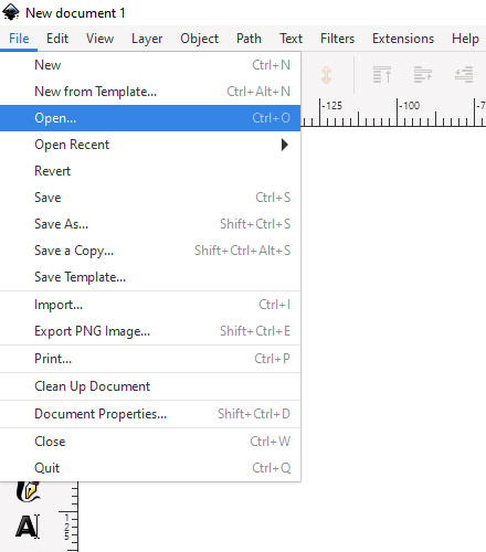Open CDR File Format in Inkscape