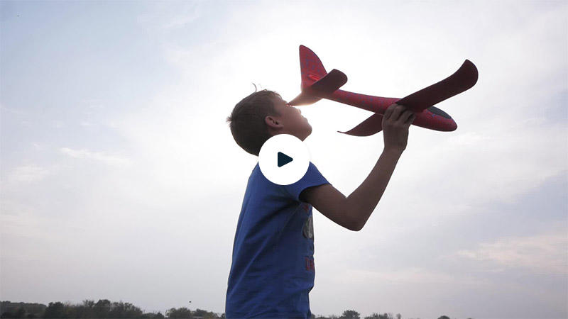 Boy with a plane